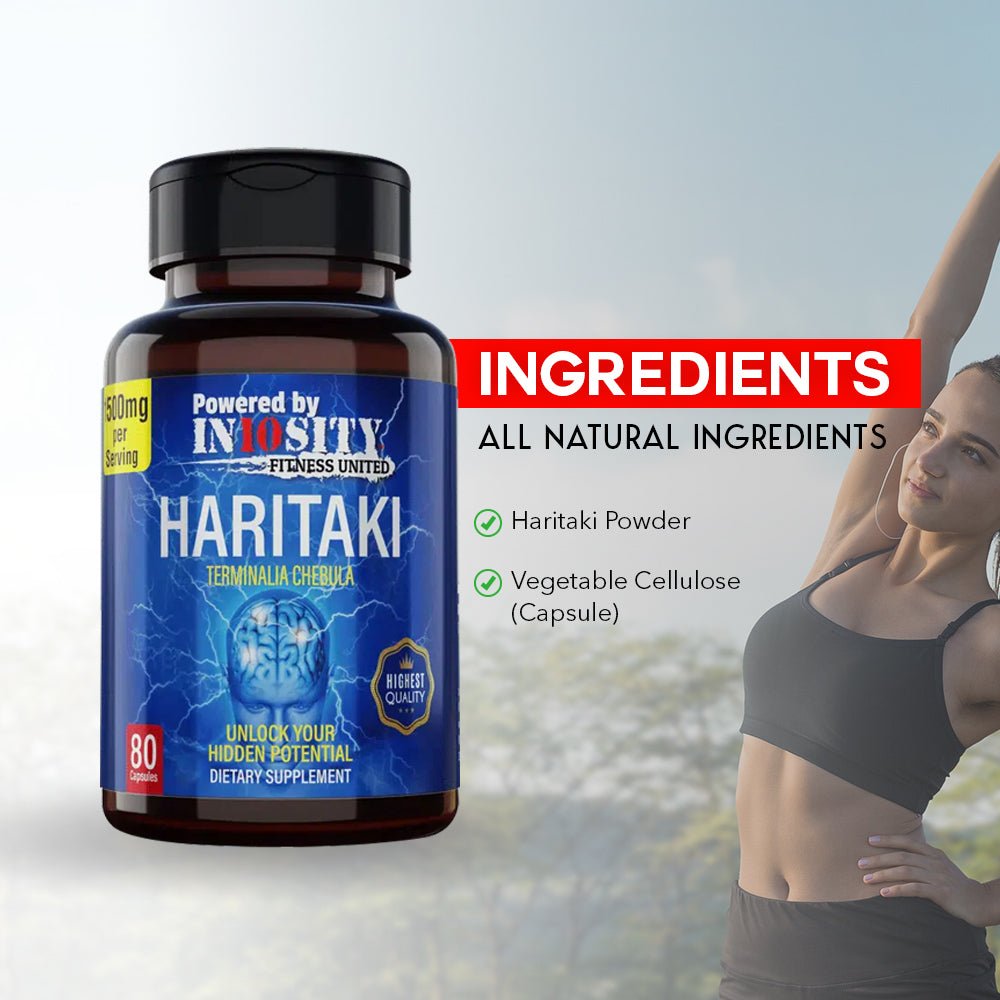 Haritaki (80 Capsules / 40 Servings) - In10sityFitnessUnited